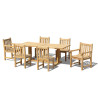 Cornwall 6 Seater Table, 2 York Armchairs and 4 York Chairs Dining Set