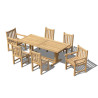Cornwall 6 Seater Table, 2 York Armchairs and 4 York Chairs Dining Set