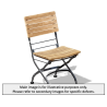 Café Folding Side Chair - Used: Acceptable