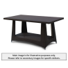 Verona Rattan 1.6m Rectangular Dining Table - Used: Good