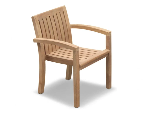 Blackrock 2m Garden Table and 6 Antibes Stacking Chairs Set