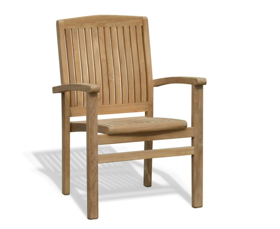 Blackrock 2m Trestle Table and 6 Cannes Stacking Chairs Set