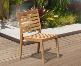 Solana Teak Stacking Chair