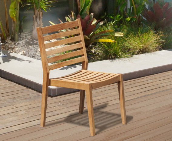 Solana Teak Stacking Chair