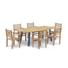 Diskus 220cm Oval Dining Table and 6 Sussex Stacking Armchairs Set