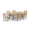 Diskus 220cm Oval Dining Table and 6 Sussex Stacking Armchairs Set