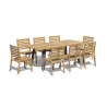 Diskus Oval Garden Dining Table and 8 Solana Chairs Set