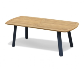 Diskus 2.2m Oval Teak and Steel Table