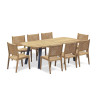 Diskus Oval 2.2m Garden Table and 8 Lumo Woven Chairs Set