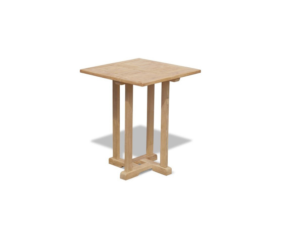 Sissinghurst 60cm Square Table and 2 Lumo Stacking Chairs Set
