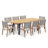 Diskus Oval 2.2m Garden Table and 8 Lumo Woven Chairs Set