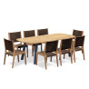 Diskus Oval 2.2m Garden Table and 8 Lumo Woven Chairs Set