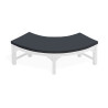 Cosmos Quarter Tree Seat Bench Cushion - Raven/Black