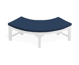 Cosmos Quarter Tree Seat Bench Cushion - Navy Blue