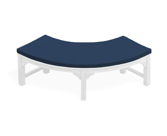 Cosmos Quarter Tree Seat Bench Cushion - Navy Blue