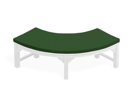 Cosmos Quarter Tree Seat Bench Cushion - Forest Green