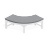 Cosmos Quarter Tree Seat Bench Cushion - Mid Gray