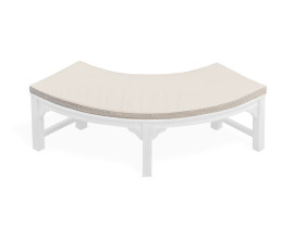 Cosmos Quarter Tree Seat Bench Cushion - Ecru/Natural