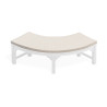 Cosmos Quarter Tree Seat Bench Cushion - Ecru/Natural