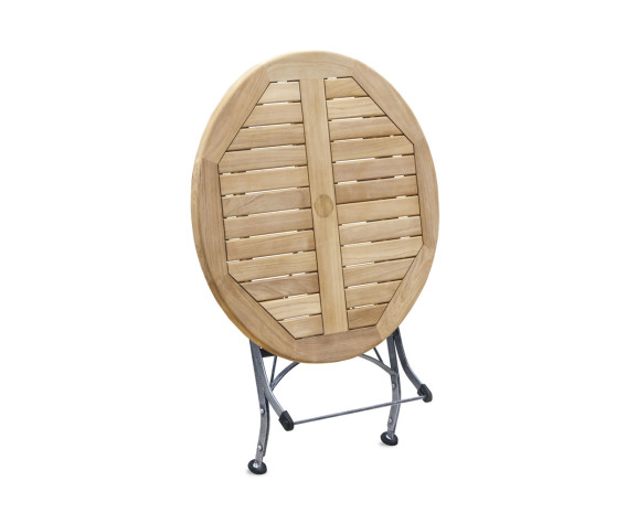 Café Round Folding Bistro Table Black - 80cm