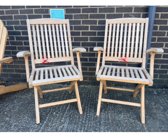Cannes Teak Folding Armchair - Used: Good