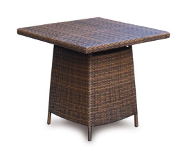 Azure Rattan Square 0.8m Mocha Table - New: End of Line