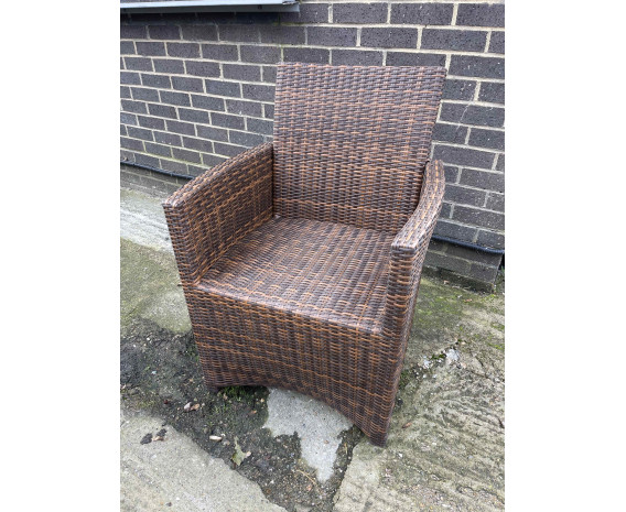 Azure Mocha Brown Armchair - New: End of Line