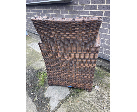 Azure Mocha Brown Armchair - New: End of Line