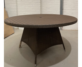 Verona Round 1.5m Java Brown Weave Table - New: End of Line