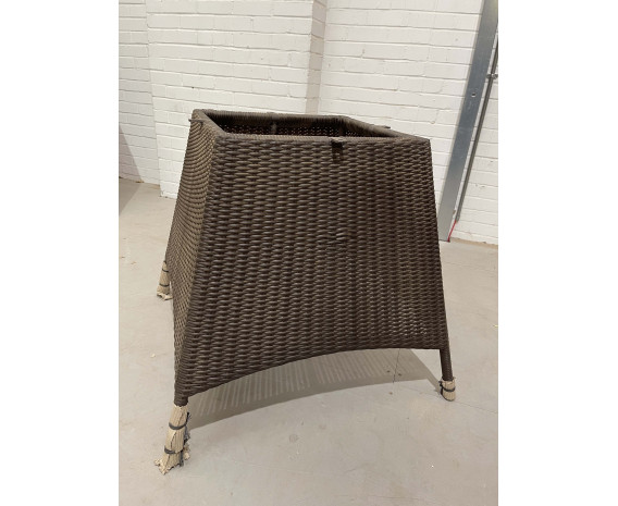 Verona Round 1.5m Java Brown Weave Table - New: End of Line