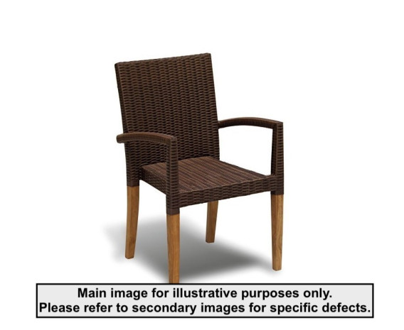 St. Moritz Java Brown Stacking Chair - Used: Good