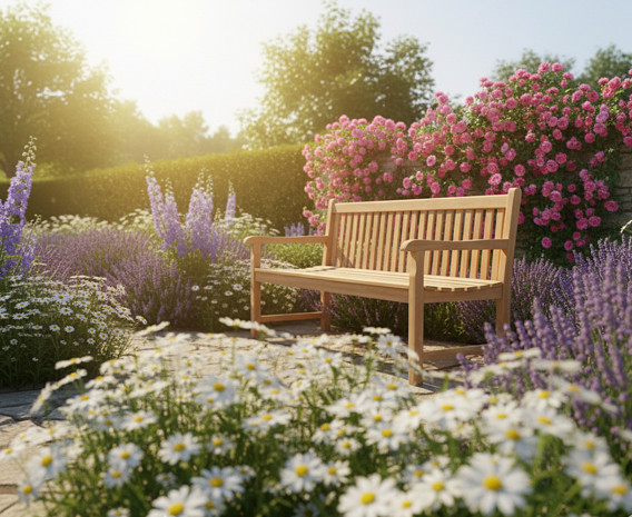 York 4 Seater Garden Bench