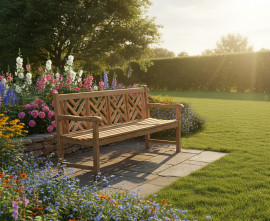 Chartwell 4 Seater Teak Garden Bench