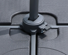 Square Taupe Cantilever 3 x 3m Parasol - Used: Good