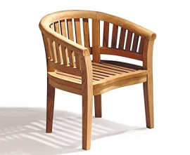 Wimbledon Teak Banana Bench