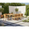 Diskus Oval 2.2m Garden Table and 8 Lumo Woven Chairs Set