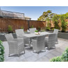 Verona 6 Seater Rattan Outdoor Dining Set with 1.6m Table