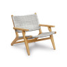 Catalina Lounge Chair With Arms, Flat Weave