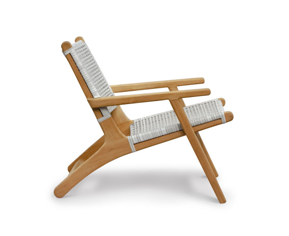 Catalina Lounge Chair With Arms, Flat Weave
