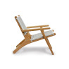 Catalina Lounge Chair With Arms, Flat Weave