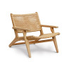 Catalina Lounge Chair With Arms, Flat Weave