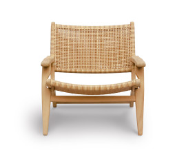 Catalina Lounge Chair With Arms, Flat Weave