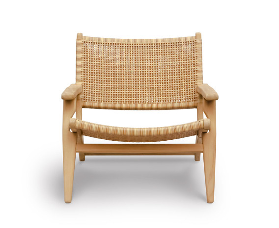 Catalina Lounge Chair With Arms, Flat Weave