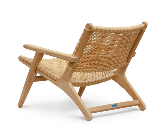 Catalina Lounge Chair With Arms, Flat Weave