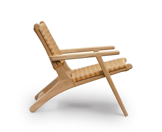 Catalina Lounge Chair With Arms, Flat Weave