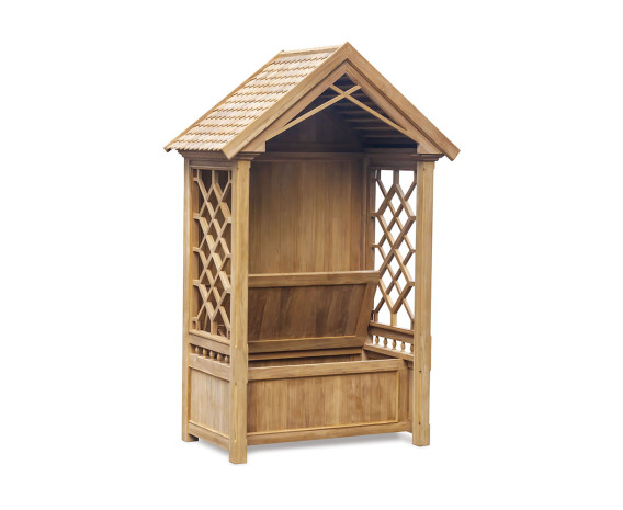 Teak Garden Rose Arbour Bench