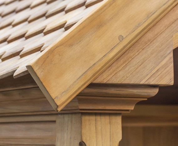 Teak Garden Rose Arbour Bench