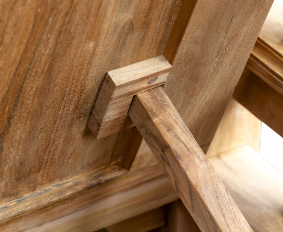 Teak Garden Rose Arbour Bench