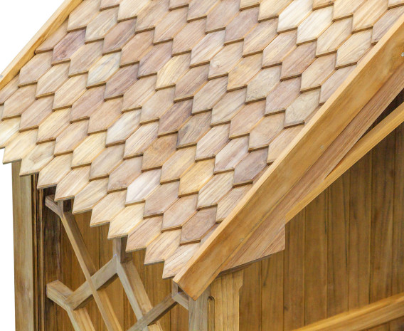 Teak Garden Rose Arbour Bench