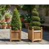 Versailles Teak Garden Planters - Set of 2, Standard